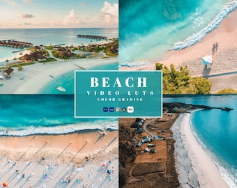 Beach Video LUTs: Cinematic Color Grading Presets (Digital Download)