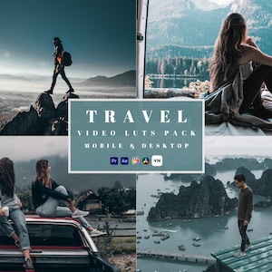 50+ Travel Movie LUTs Pack Color Grading | Movie Filters, Video Presets | Premiere Pro, After Effects, Final Cut Pro X, DaVinci Resolve