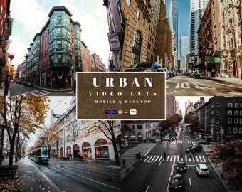 Urban Movie LUTs: Cinematic Video Filters (Digital Download)