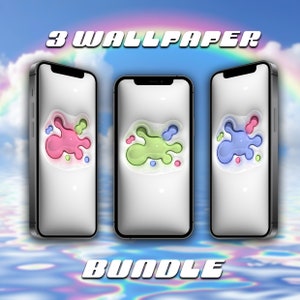 3D Blobs Wallpaper Bundle | Y2K Blob iPhone Background | Cute Phone Wallpaper | Kawaii Wallpaper | Matching iPhone Wallpapers Bundle