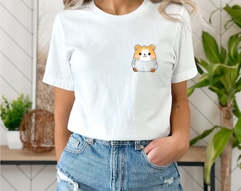 Hamster Shirt, Hamster Mom Shirt, Hamster Pocket Gift, Hamster Lover Gift, Women Shirt, Hamster Owner Shirt, Gift for Hamster Lovers