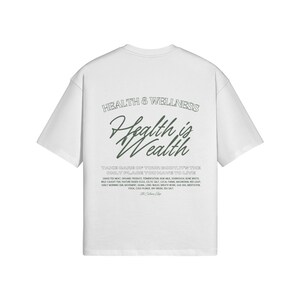 Camiseta "La salud es riqueza", 100 % algodón imagen 5