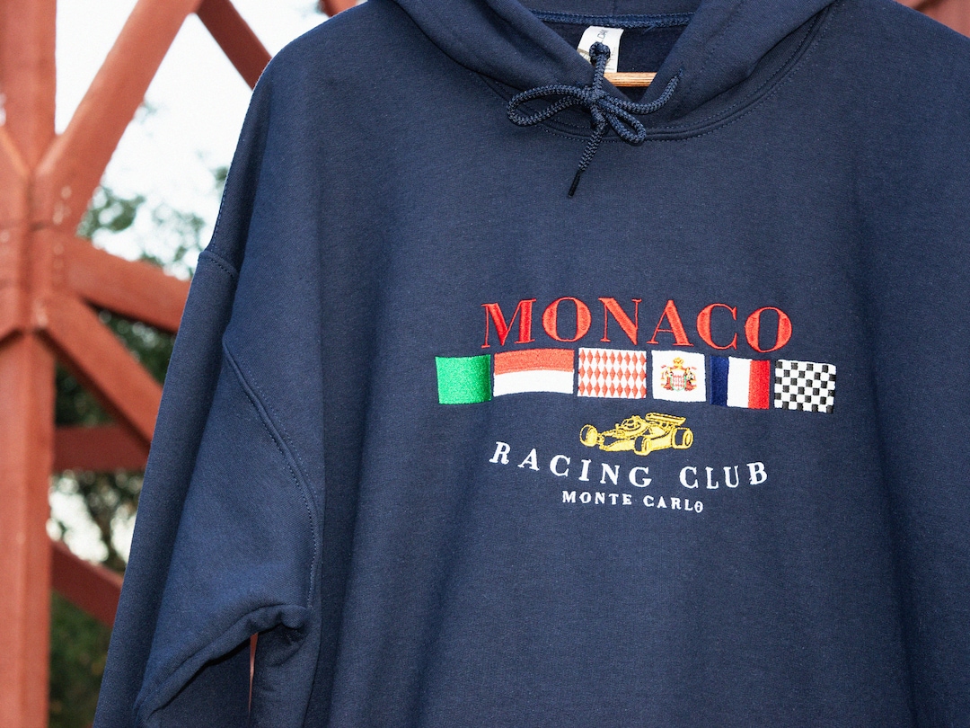 Monaco Racing Club Monte Carlo Hoodie, Monaco Sweatshirt, Monaco Hoodie ...