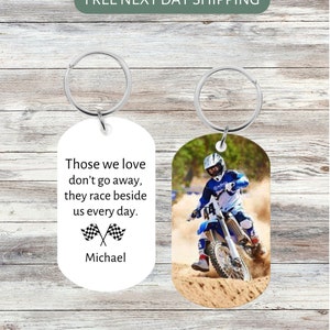 Dirt Track Racing Memorial Keychain, Loving Memory Dirt Bike Rider ...