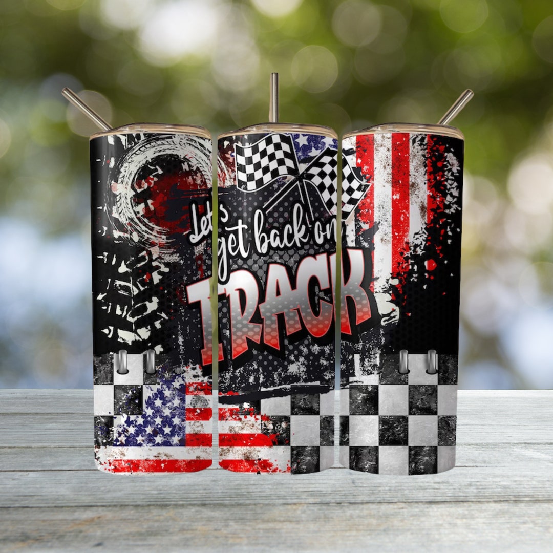 Dirt Racing Tumbler Yellow