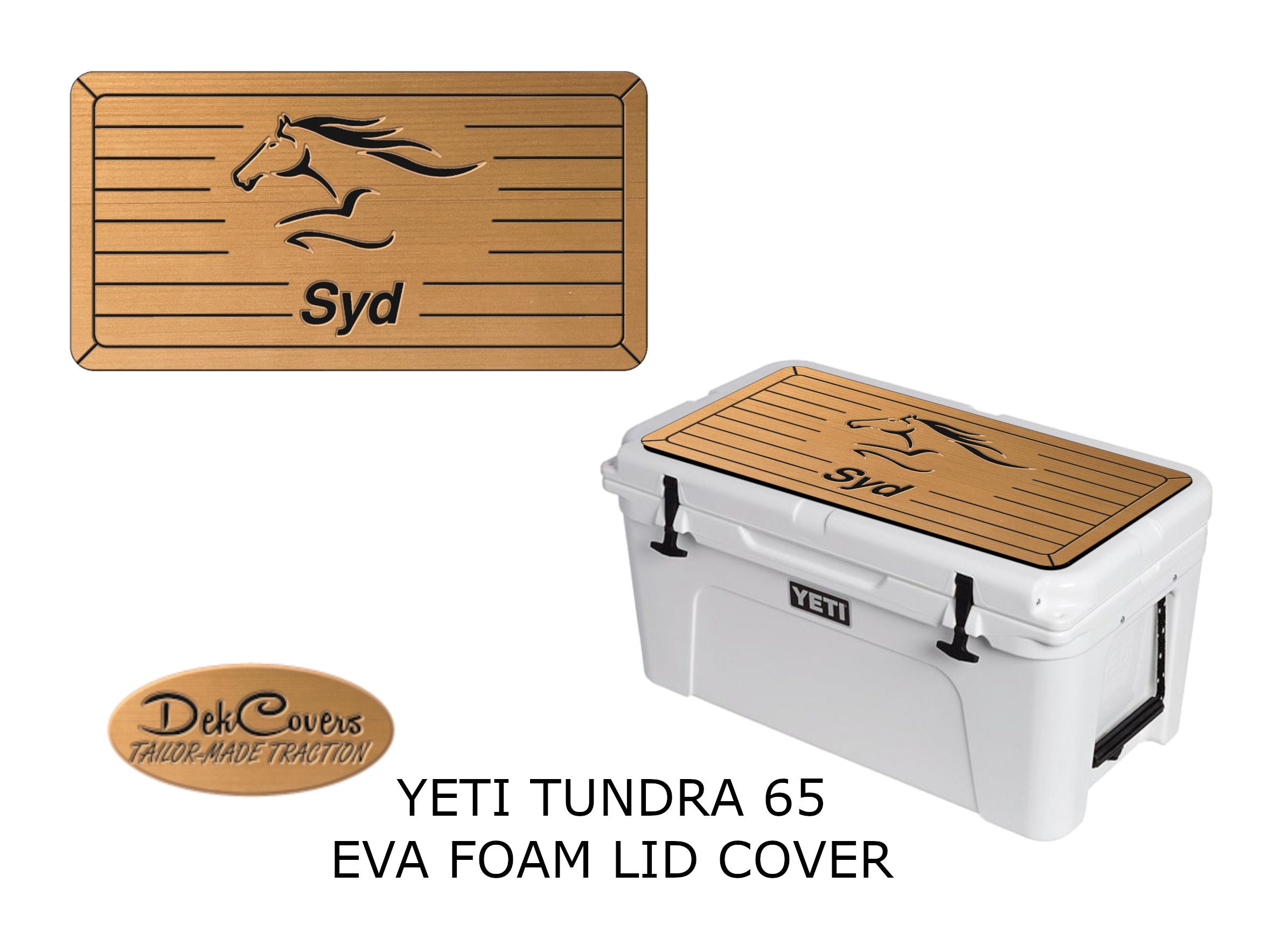 Personalized, YETI 65 Qt tundra Cooler Lid Covers, Yeti Cooler