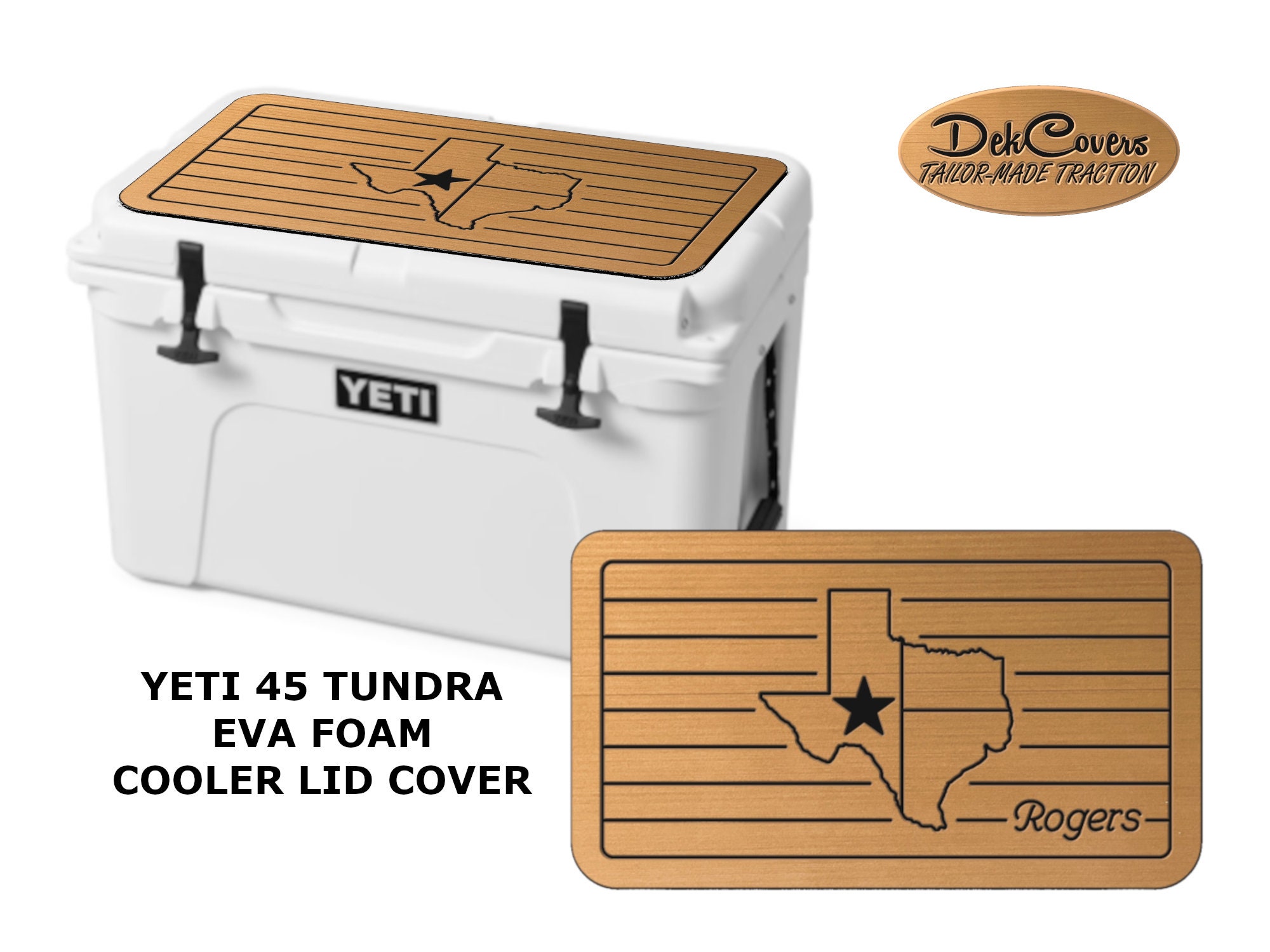 Personalized, YETI 45 Qt tundra,cooler Lid Covers, Yeti Cooler