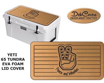 Personalized YETI 65 qt Tundra Cooler Lid Cover, EVA Foam