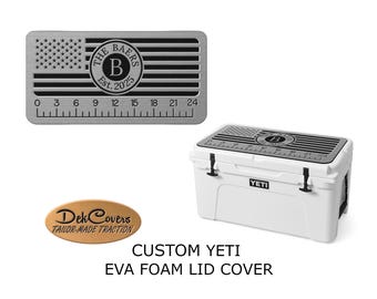 Personalized YETI Cooler Lid Cover: Non-Skid EVA Foam, Custom Design