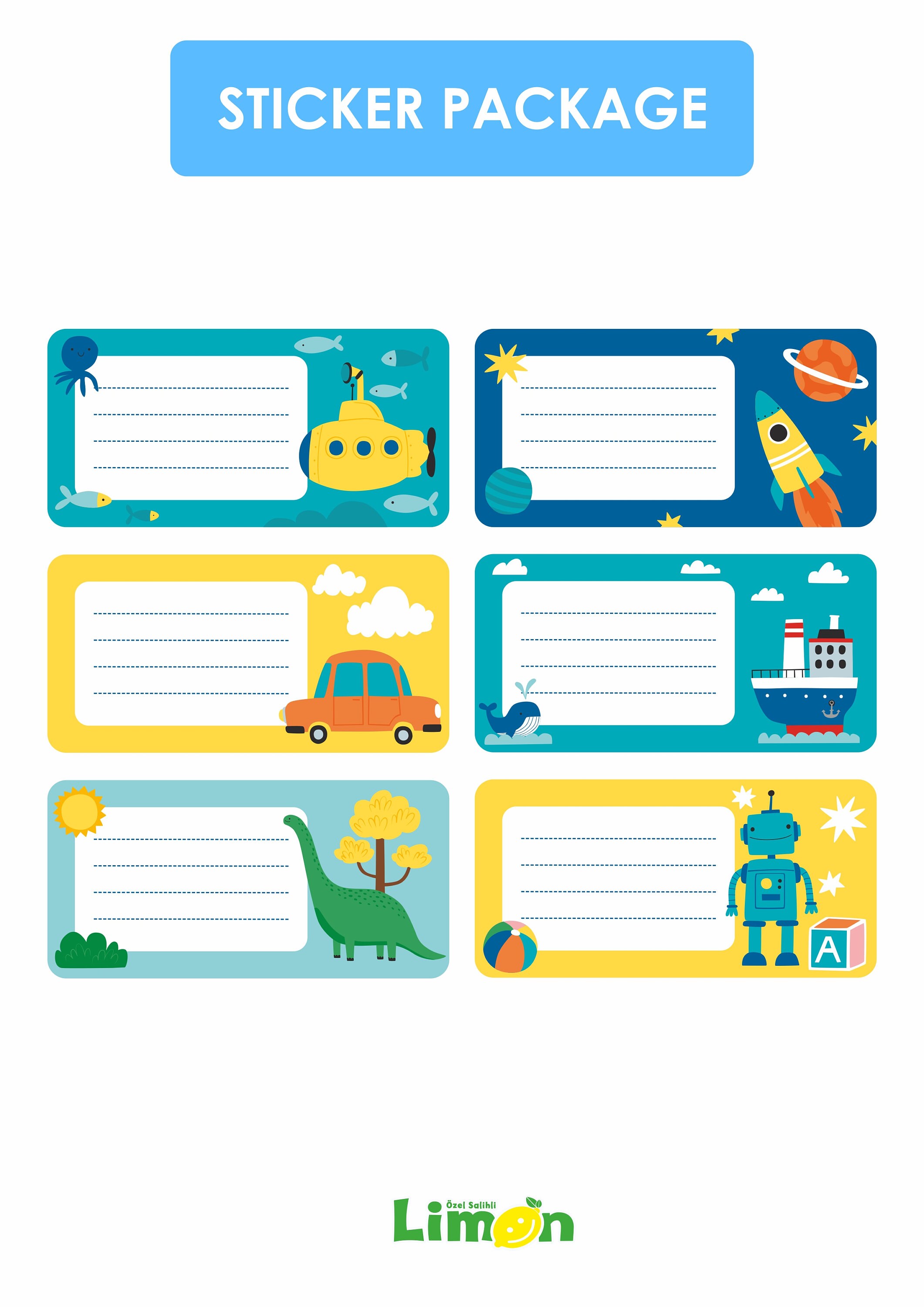 School Name Tag,kindergarten Name Tag,digital Sticker Pack,name Stickers for School,student