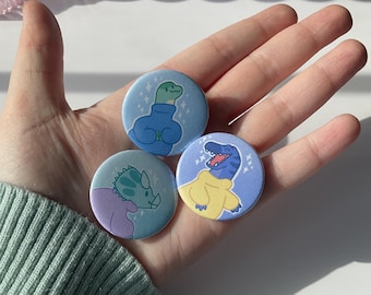 Dino button pins