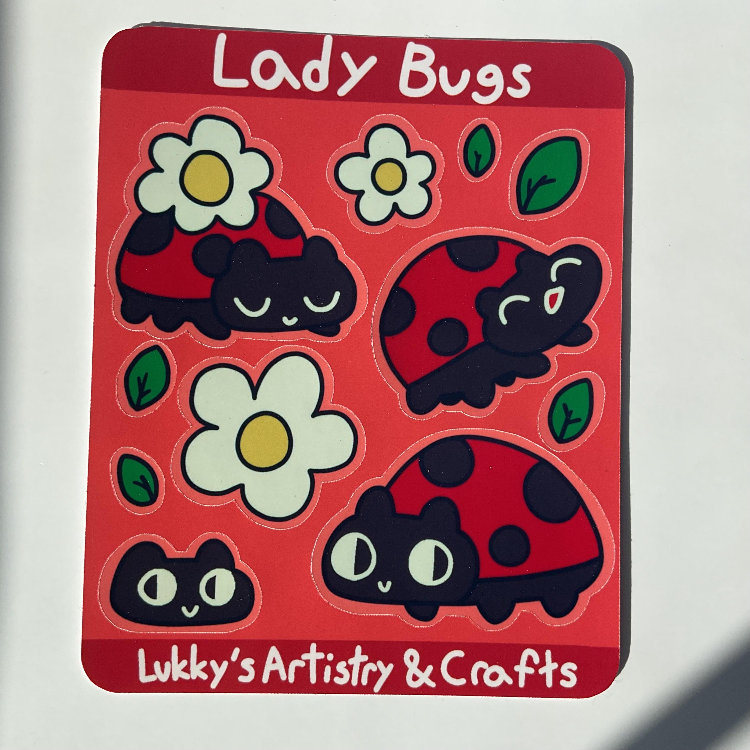 Ladybugs Sticker Sheet - Etsy
