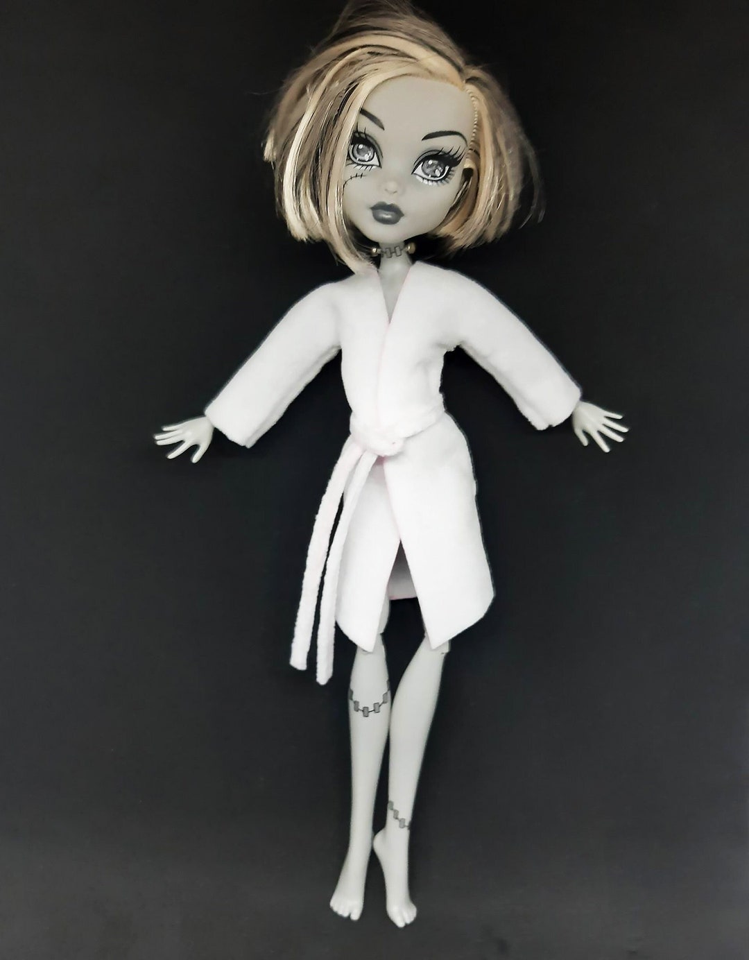 Miniature Bathrobe Gown for Monster High Doll Clothes 1/6 BJD 12