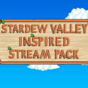Stardew Valley Inspired Stream Pack | Twitch Streaming, Cosy, Gaming | Starting Soon, Be Right Back & Stream Ending Scenes