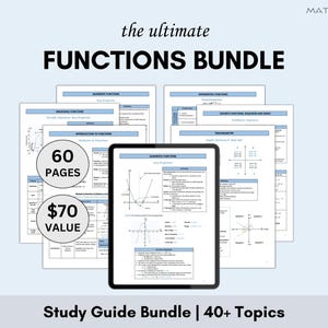 Functions Study Guide | MCR3U Grade 11 Ontario Math Study Aid | High School Math Formulas, Graphs, and Examples | Exam Prep & Homework Help