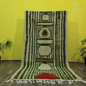 Moroccan Custom Rug - Handmade Area Rug - Moroccan Custom Rug- Gorgeous Beni Ourain Rug- Custom Size Area Rug, Handmade Berber Carpet