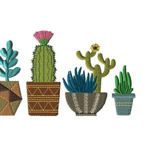 Southwest Cactus #477 Embroidery Design