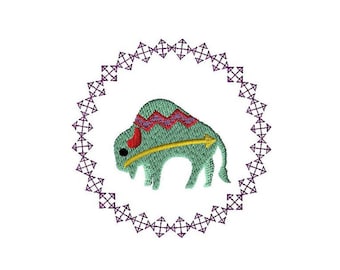 Southwest Buffalo Embroidery Design