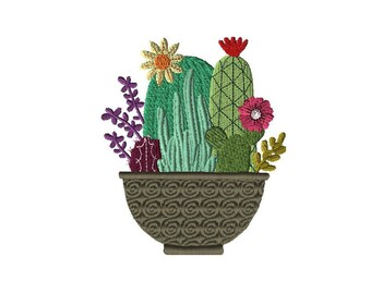 Southwest Cactus #235 Embroidery Design