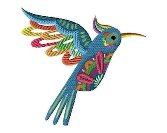 Stickdatei Azteken Vogel