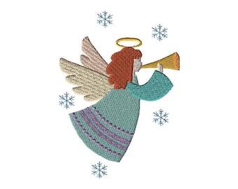Christmas  - Angel Embroidery Design