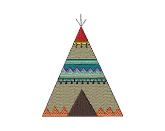 Southwest Teepee  Embroidery Design