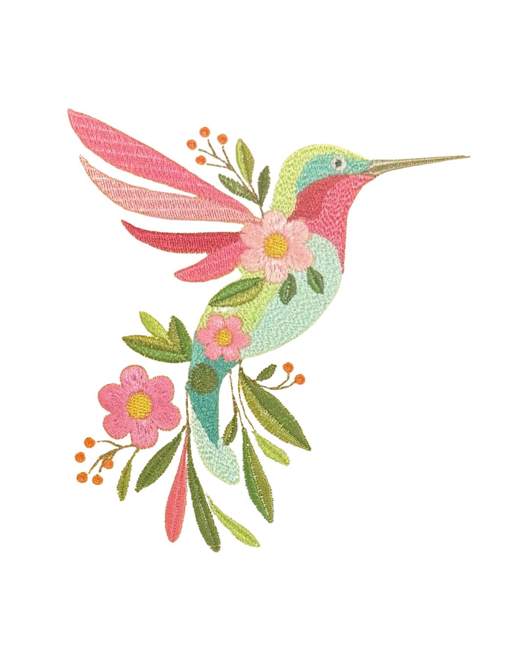 Whimsy Hummingbird Whimsical Hummingbird Embroidery Design - Etsy