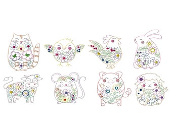 Wunderlich - Doodle Tier Embroidery Designs