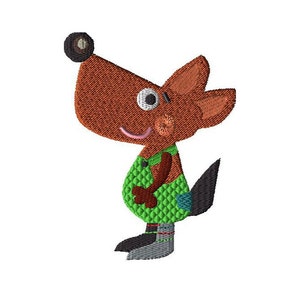 Cartoon Dog Embroidery Design