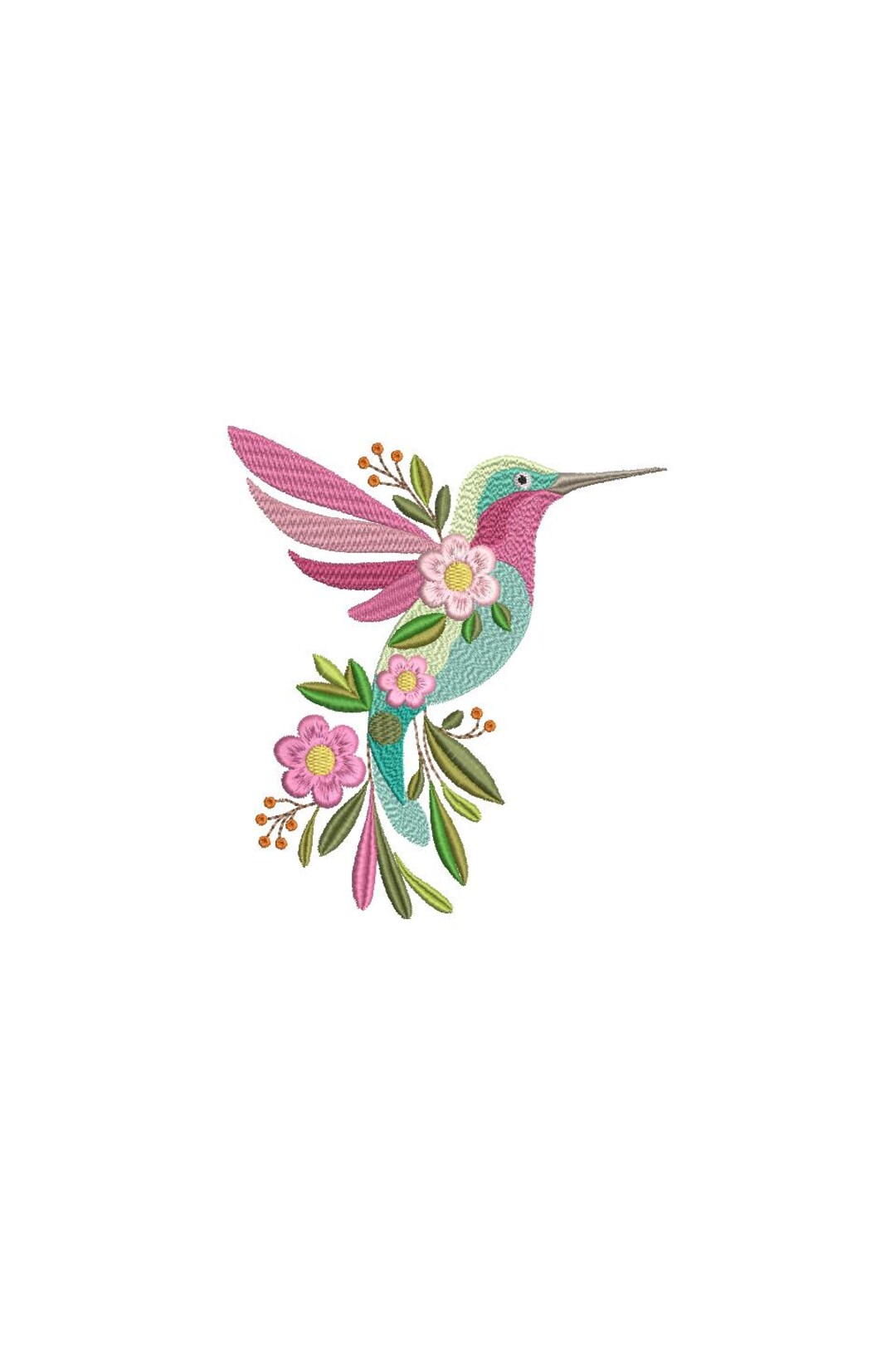 Whimsy Hummingbird Whimsical Hummingbird Embroidery Design - Etsy