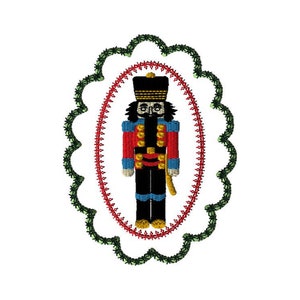 Christmas Ornament - Nutcracker Embroidery Design