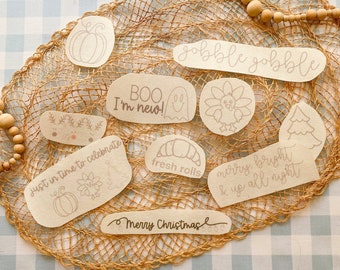 Stick and Stitch Embroidery Stencils: New Baby & Holiday Designs