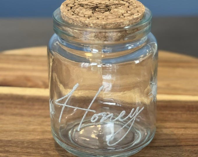 Glass Honey Jar
