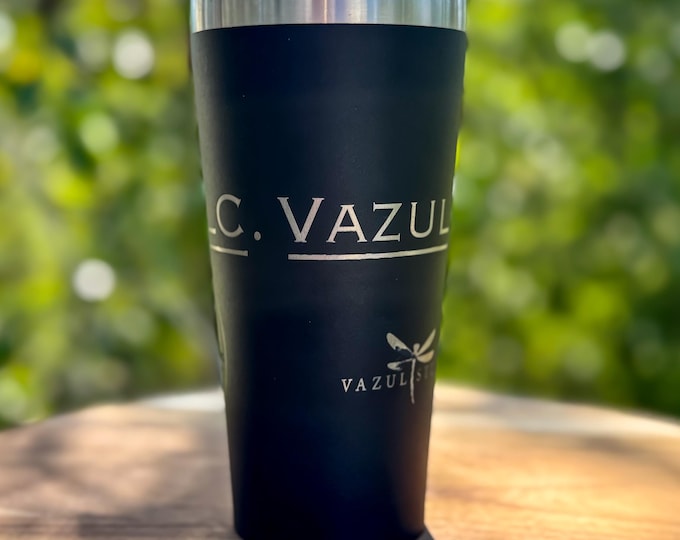 Custom Business Logo Tumbler – Personalized Stainless Steel Travel Cup – Promotional Branded Gift for Clients, Events or Staff