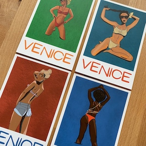 Juego de postales de Venice Beach
