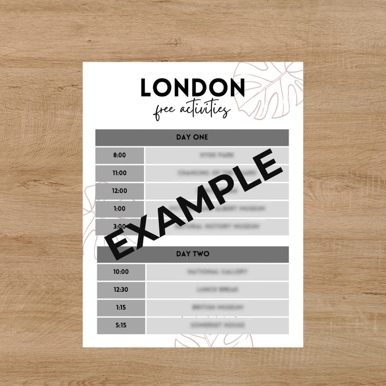 London Travel Itinerary, London Trip Planner, London Travel Guide ...