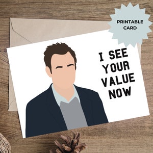 I See Your Value Now Community, Community-bezogene Dankeskarten, Jeff Winger Community-Grußkarten, Lustige Jeff Winger-Zitate, Valentines