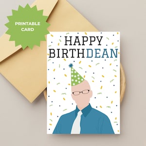 Gelukkige geboorteDEAN, The Dean, Community TV Show, Greendale Community College, Community TV Card, Community TV Dean Craig Pelton Verjaardagskaart