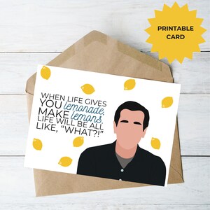 Phil Dunphy, Modern Family, Cartão de felicitações, Quando a vida lhe dá limões, Cartão engraçado, Cartão de simpatia