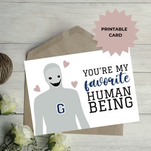 Greendale Human Being-mascotte, Community Card, Valentijnsdagkaart, Human Being-mascotte, Greendale-mascottemerchandise, You're My Favorite
