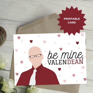 Be Mine Valentine (ValenDEAN) Card, The dean, community tv-show, Greendale community college, valentijnskaart, gemeenschappelijke kaarten, vday-kaart