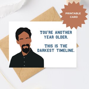 Darkest Timeline, Community darkest Timeline Merchandise, dunkelste Timeline Geburtstag, Troy und Abed dunkelste Timeline Freundschaftskarte