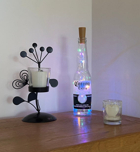 Upcycled Corona Extra Bottle Light: LED Home Bar Decor - Etsy