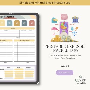 Artistic Spending Tracker Printable | Expense Tracker | Budget Template | Financial Planner | A4/A5| Instant Download PDF