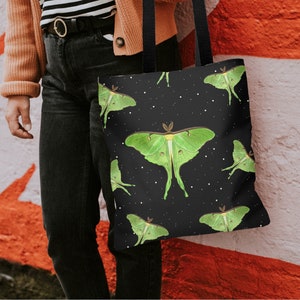 Luna Moth Tote Cottagecore Shopping Bag