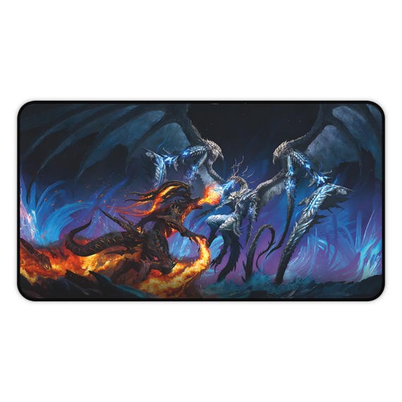Ifrit X Bahamut FFXVI MTG FF16 Gaming Desk Mat Mouse Pad - Etsy