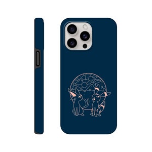 Espeon & Umbreon Twilight Star Constellation Pokemon Phone Case TCG iPhone - Capa resistente