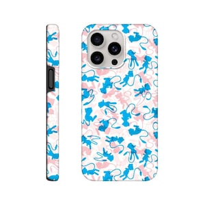 Pocket Monsters Mew 151 Legendary Inspired All Over Art Print Capa de telefone iPhone Samsung Android - Capa resistente
