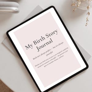 Printable Birth Story Journal | 41-Page Digital Download for New Mums | Reflect and Remember Your Labour & Birth Experience | Postpartum