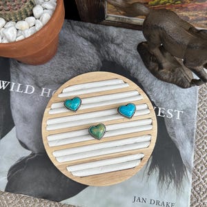 The Sweetheart Ring- Native Made Kingman Turquoise Hesrt Ring